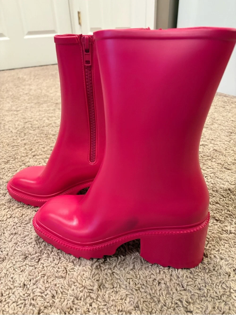 INC International Concepts Fuchsia Mid-Calf Rain Boots